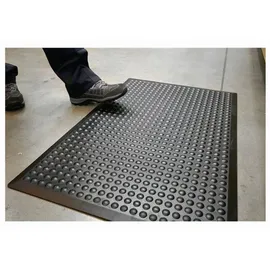 COBA Europe COBA Arbeitsplatzbodenbelag Fertigmatte L1200xB900xS14mm schwarz SBR-Gummi