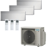 DAIKIN Stylish Klimaanlage | 3x CTXA15CS | Silber | 3x 1,5 kW