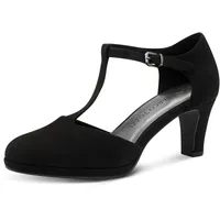 Marco Tozzi Damen Pumps mit Riemen Vegan Elegant, Schwarz (Black), 40 EU