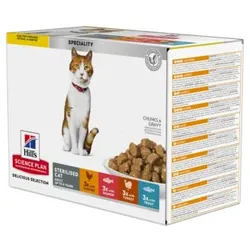 Hill's SCIENCE PLAN Sterilised Cat Adult Multipack 12x85 g