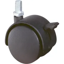 ede - bs rollen Kunststoff-Doppelrolle Ø 50 mm M10x15 50 kg schwarz