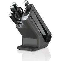 Ninja StaySharp Messerblock mit Schleifer Silber/Schwarz