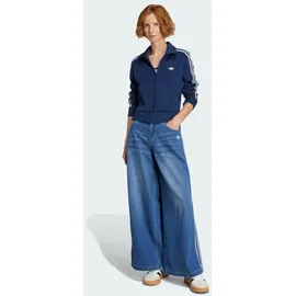 adidas Firebird Adicolor Knit Track Top - Night Indigo / White - S