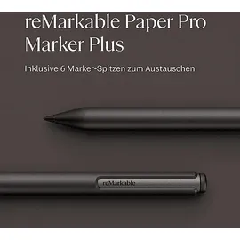 reMarkable Marker Plus mit integriertem Radiergummi, reMarkable, Paper Pro, Schwarz