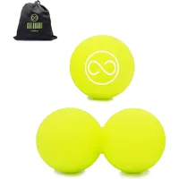 KALAHARI 4 wellness Kalahari Massagebälle, Duoball, Faszienball + eBook Faszientraining, Plantarfasziitis, Fußmassage 2 St