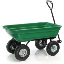 Wiltec Gartenwagen Kippfunktion 50 l grün