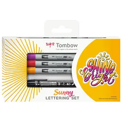 Tombow Schreibset Sunny Lettering farbsortiert