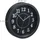 Relaxdays Wanduhr rund 20 cm 10024285_46 schwarz