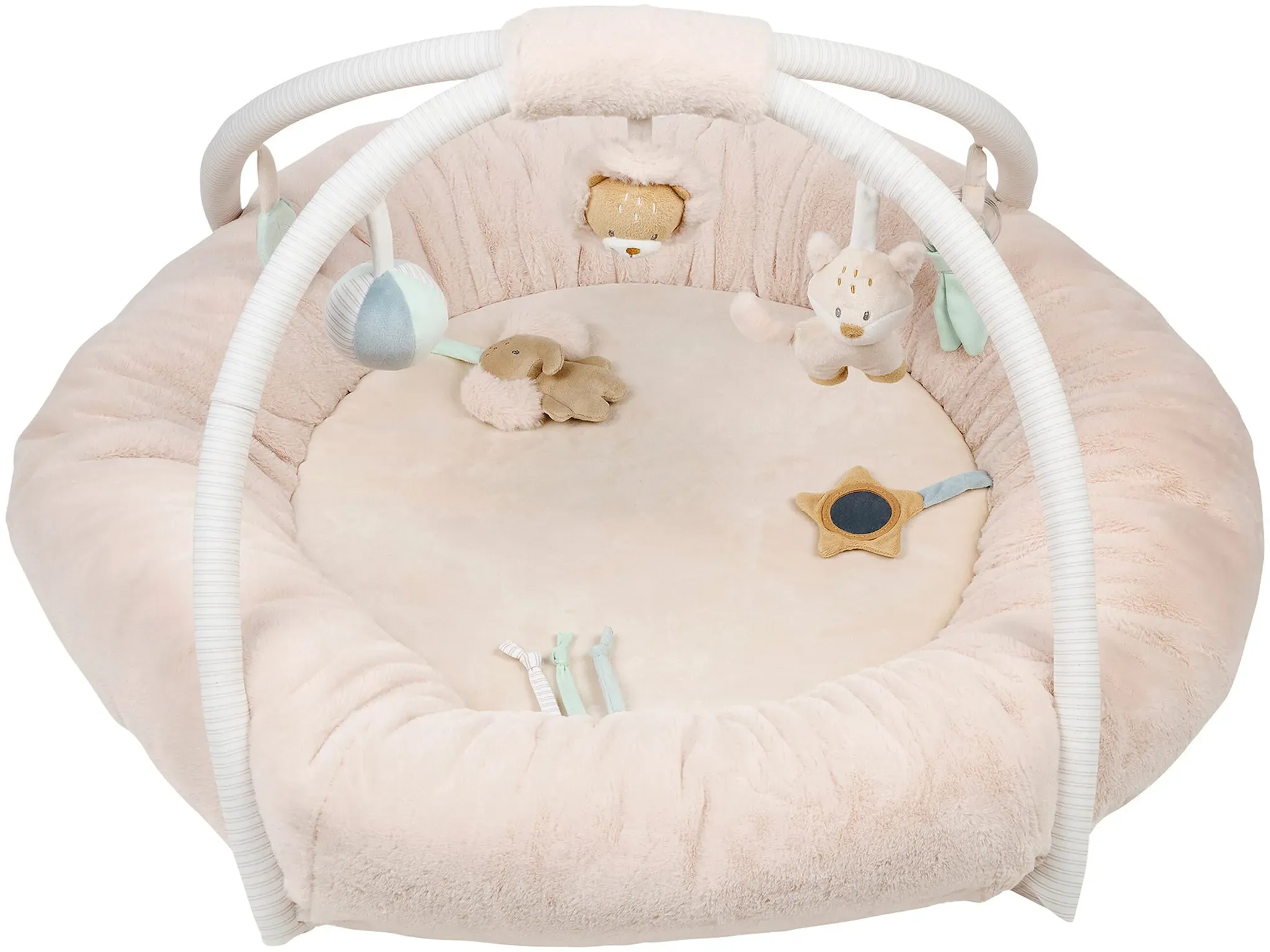 Nattou Spielbogen mit Krabbelnestchen Flo, Ernest & Oli, beige