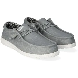 HEYDUDE Wally Canvas Herren Light Grey 41