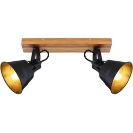 GLOBO Lighting|Strahler Holz Braun, 2x E27