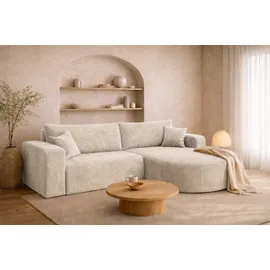 kaiser möbel Ecksofa Cordstoff Poso 2-Sitzer Beige
