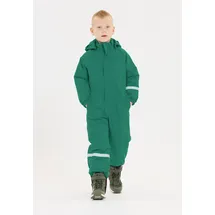 ZigZag Schneeoverall "Vally", Mädchen, Gr. 98, EURO-Größen, dunkelgrün, silberfarben, 100% Polyester, lang, ohne Ausschnitt, Overalls, mit wasser- und winddichter TPU-Membran