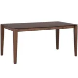 Beliani Esstisch Dunkle Walnuss 90 x 160 cm