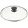 BALLARINI 334F02.24 Glasdeckel Edelstahlrand und Knauf 24 cm, schwarz/durchsichtig, 6 x 24,6 x 24,6 cm