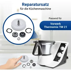 VIOKS Lagersatz Zahnrad Ritzel Kugellager passend für TM21 Thermomix Küchenmaschine