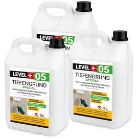 LEVEL+ Tiefengrund Spezial mit Kaliwasserglas Silikat L+05 15 l