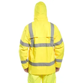 PORTWEST Warnschutz Regenjacke für Herren H440 gelb
