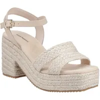 Hush Puppies Jamelia Espadrille Heel Textile Damen Nude Sandalen, beige, 40-41 EU - 40 EU