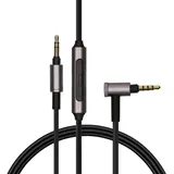 kwmobile Kopfhörerkabel kompatibel mit Sony WH-1000XM3 / WH-1000XM2 / WH-CH700N / MDR-100ABN / H900N - Ersatz Kabel 150 cm mit Lautstärkeregler - 3.5mm Klinke