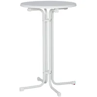 MFG Stehtisch Ø 70 x 110 cm weiß klappbar