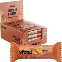 yfood Proteinriegel This is Food, 12 Riegel, Salted Nuts & Chocolate, je 60g, pro Riegel 14g Protein