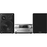 Panasonic SC-PMX90 (Bluetooth, CD Player, 2x 60 W), Stereoanlage, Silber