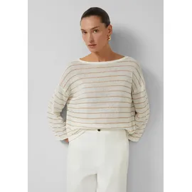 s.Oliver Strickpullover mit Pailletten-Details Beige M