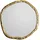 FineBuy Wandspiegel 60 x 60 cm Gold