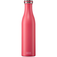Lurch 240968 Isolierflasche/Thermoflasche für heiße und kalte Getränke aus Doppelwandigem Edelstahl 0,75l, pink