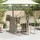 vidaXL Gartenbar Set 5-tlg. Grau