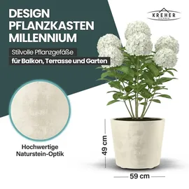 Kreher Millennium Pflanzkübel 59 x 49 cm 80 Liter