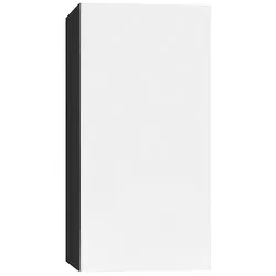 Hochschrank ELA mit Softclose, Korpus schwarz seidenmatt, Front weiß hochglanz, 400 x 800 x 350 mm - 93 171 97