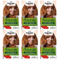 6x Poly Palette Naturals Permanente Haarfarbe 9-7 Natürliches Kupfer 115ml