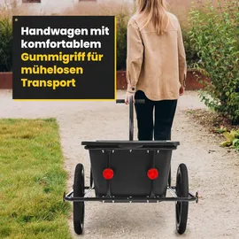SAMAX Lastenanhänger schwarz 90 l