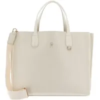 Tommy Hilfiger Iconic Tommy Satchel Shopper Beige/White