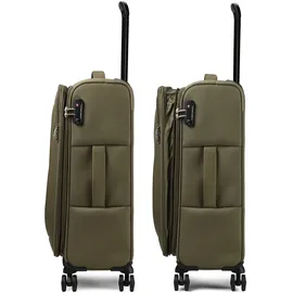 American Tourister Nitestream Koffer-Set 3-tlg. oliv/orange