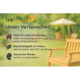 TPFLiving Gartenstuhl 80 x 59 x 60 cm weiß 4 St.