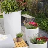 8 seasons DESIGN Shining Curvy Pot XL 45,5 x 100 cm Weiß