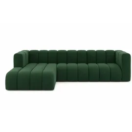 kaiser möbel Ecksofa Velours L-Form 318 cm Grün