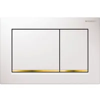 Geberit Omega30 Betätigungsplatte weiß/vergoldet 115.080.KK.1