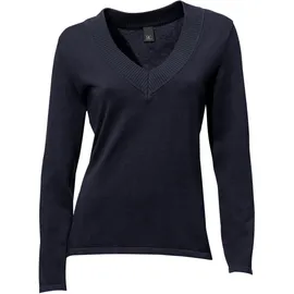 Heine V-Pullover Blau 40