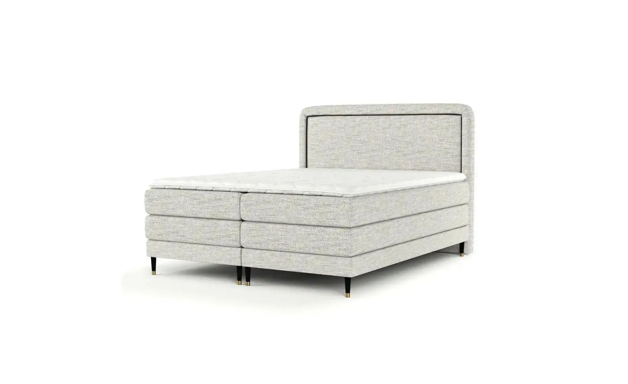 maison de rêve Boxspringbett   ¦ grau ¦ Maße (cm): B: 143 H: 122