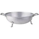 Pentole Agnelli fama1522 Sieb mit 3 Füße und 2 Griffe, Aluminium, Silber