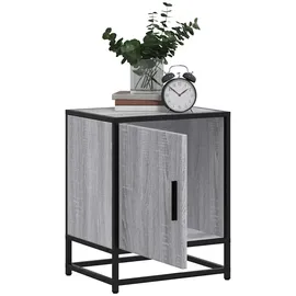 vidaXL Nachttisch Grau Sonoma 40x31x50 cm Holzwerkstoff und Metall
