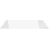 ECOfoxx Funkenschutzplatte Glas Rechteck 90 x 50 cm transparent/weiß