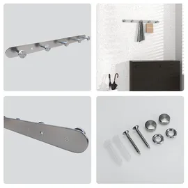 Intirilife Garderobenleiste Modell A silber