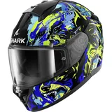 Shark Ridill 2 Raging Beast Integralhelm - Schwarz/Blau/Grün / L
