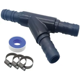 DeinSchlauch24 T-Stück 40 mm PVC grau