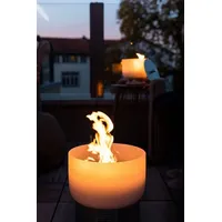 Inverthing Feuerschale QFlame Glas-Feuerschalen-Set für den Balkon, (Balkon-Set), ø 36 cm